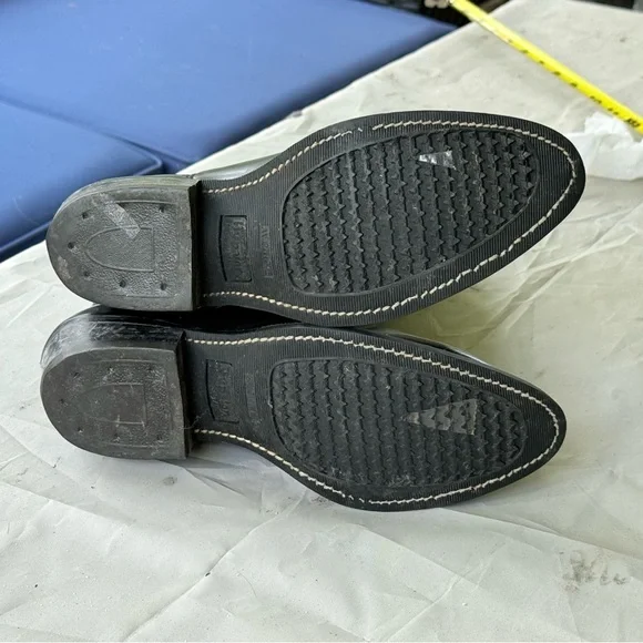 Golden Retriever Black Leather Cowboy Boots - Picture 5 of 13